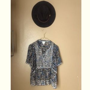 Knox Rose Boho Baby Doll Tee